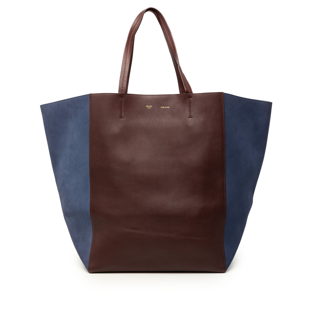 Pre-Loved Celine Large Bicolor Suede and Calfskin Phantom Cabas Tote - Picture 1 of 8